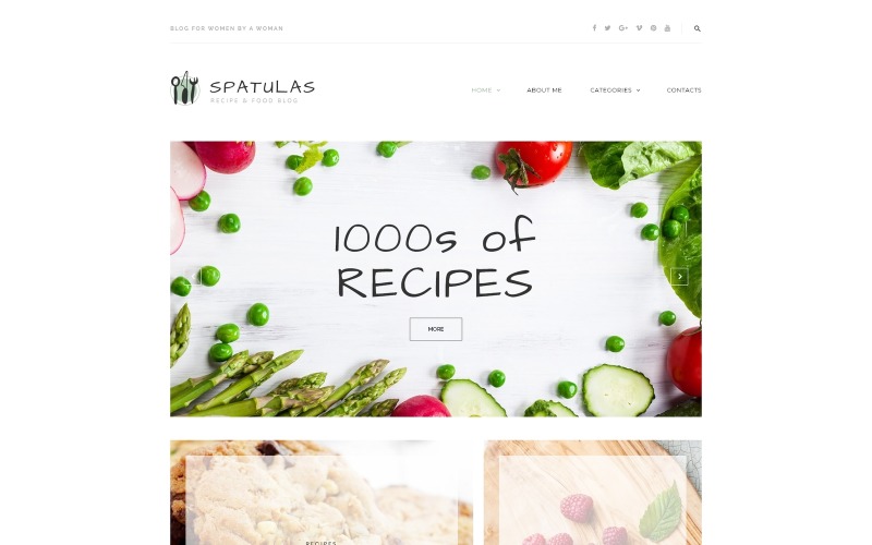 Кулинарная тема для WordPress блога